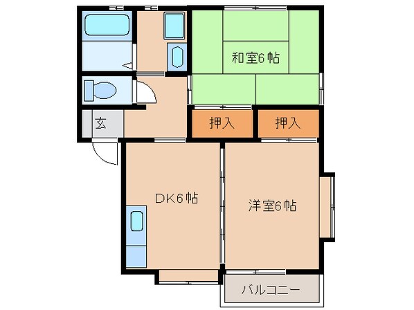 セレナード　Ｂ棟の物件間取画像